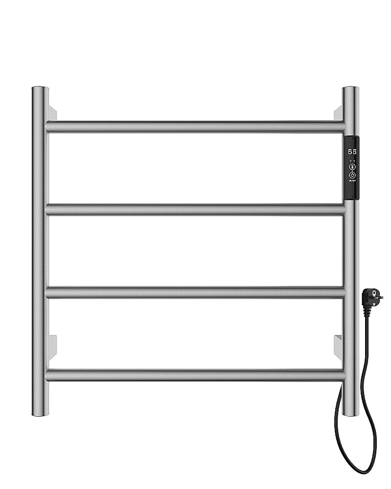 Полотенцесушитель электрический WONZON & WOGHAND BONN, Брашированный никель (WW-AL404-BR) купить в интернет-магазине сантехники Sanbest