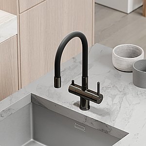 Смеситель для кухни Sancos Lucia SC4004GG вороненая сталь купить в интернет-магазине сантехники Sanbest