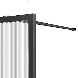 Душевое ограждение Vincea Walk-In VSW-1HP120FLGM 120 вороненая сталь/стекло рифленое купить в интернет-магазине Sanbest