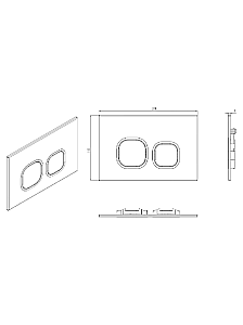 Кнопка для инсталляции WeltWasser WW BAMBERG GR-N 10000014187 серая купить в интернет-магазине сантехники Sanbest