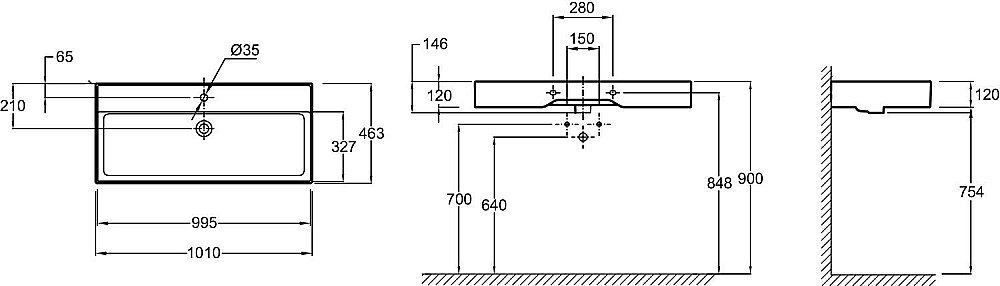 Тумба с раковиной Jacob Delafon VIVIENNE 100 белая для ванной в интернет-магазине Sanbest