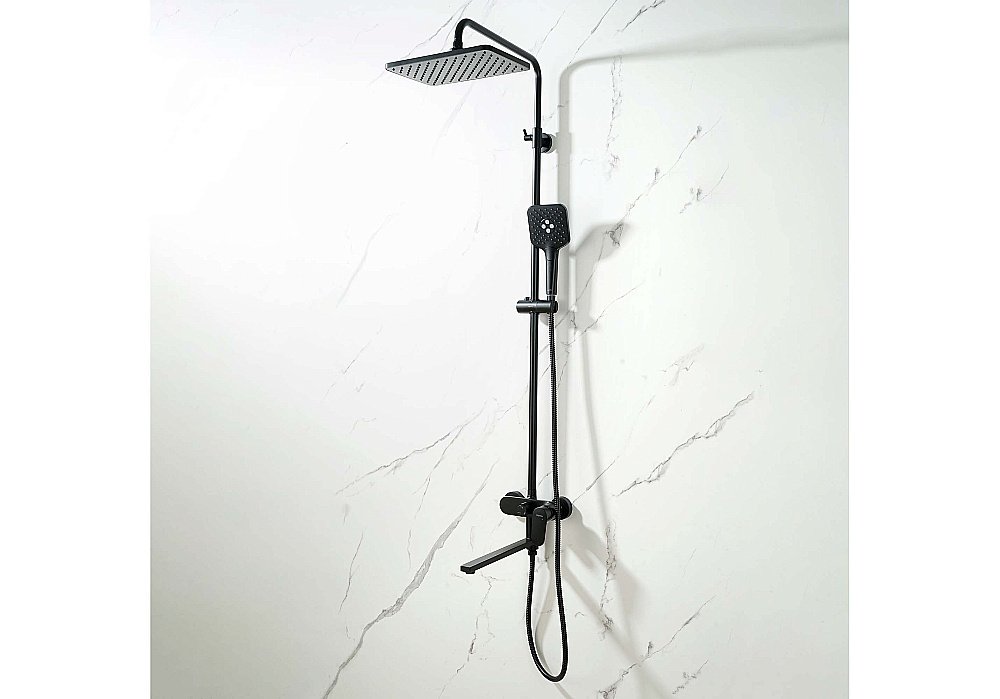 Душевая система Aquatek НИКА AQ2840MB черная матовая купить в интернет-магазине сантехники Sanbest