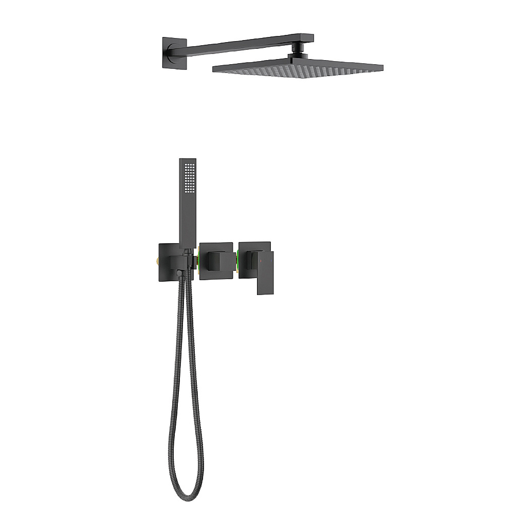 Душевая система встроенная Timo Selene SX-2169/03SM черная матовая купить в интернет-магазине сантехники Sanbest