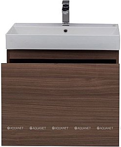 Тумба с раковиной Aquanet Нью-Йорк 203946 70 орех для ванной в интернет-магазине Sanbest