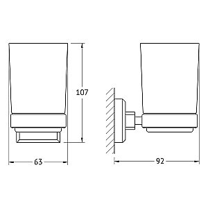 Держатель со стаканом ARTWELLE HAGEL 9921A купить в интернет-магазине сантехники Sanbest