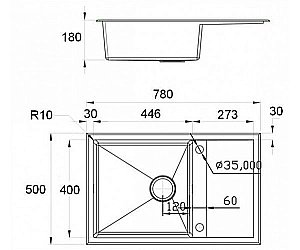 Мойка для кухни ZORG Steel Hammer X SH X 7850 купить в интернет-магазине сантехники Sanbest