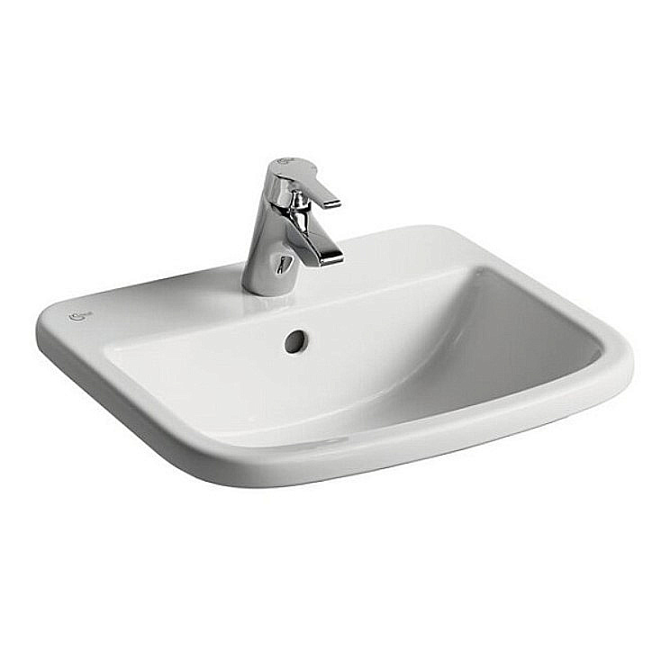 Раковина врезная сверху столешницы Ideal Standard Tempo 50 T059201 белая купить в интернет-магазине Sanbest