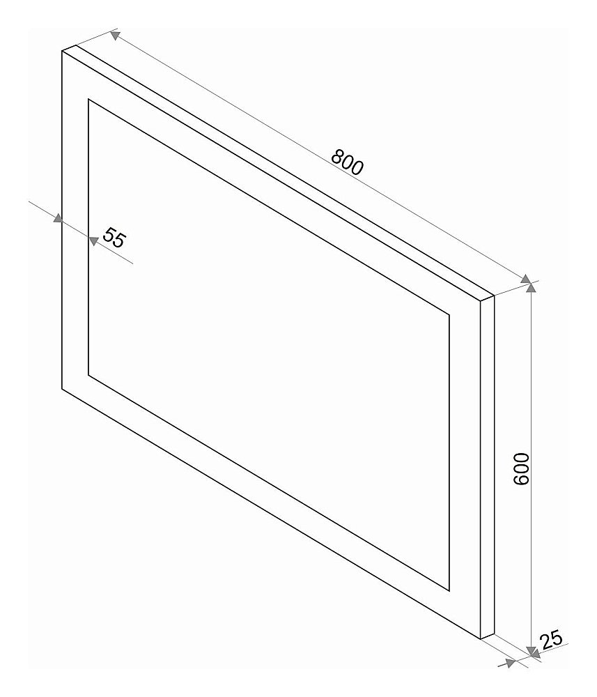 Зеркало Континент Relax ЗЛП32 80x60 в ванную от интернет-магазине сантехники Sanbest