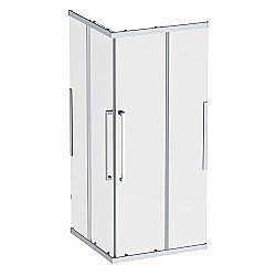 Душевой уголок AM.PM Func Square Slide W84G-403-9090-МТ 90х90 стекло прозрачное/профиль матовый хром купить в интернет-магазине Sanbest