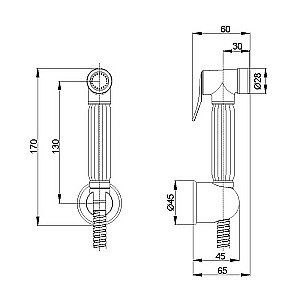 Гигиенический душ Veragio KIT 30811 бронза купить в интернет-магазине сантехники Sanbest