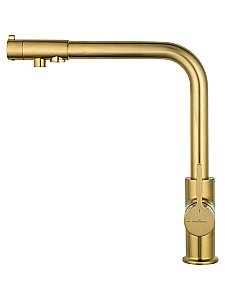 Смеситель для кухни c подключением фильтра WONZON & WOGHAND, Брашированное золото (WW-88458008-BG) купить в интернет-магазине сантехники Sanbest