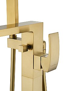 Смеситель для ванны напольного монтажа WONZON & WOGHAND FIT, Брашированное золото (WW-88649009- BG) купить в интернет-магазине сантехники Sanbest