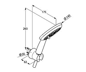 Душевой гарнитур Kludi Freshline 679500500 купить в интернет-магазине сантехники Sanbest