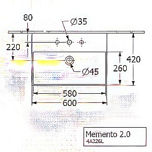 Раковина Villeroy&Boch Memento 2.0 4A226LR7 черный матовый купить в интернет-магазине Sanbest
