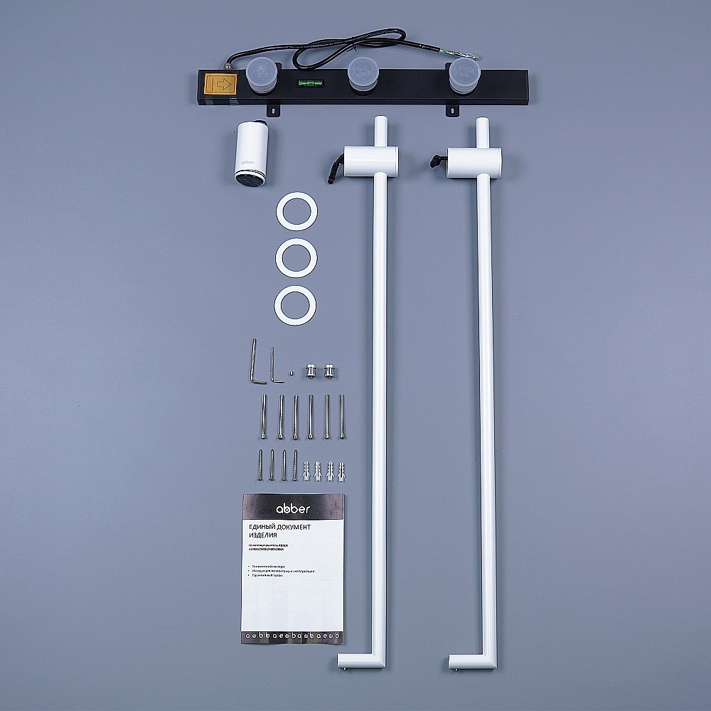 Полотенцесушитель электрический ABBER Charme AH4002MW белый матовый купить в интернет-магазине сантехники Sanbest