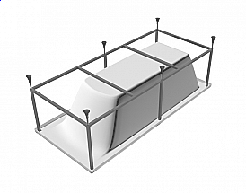 Каркас для ванны Vayer Boomerang 180x80 купить в интернет-магазине сантехники Sanbest