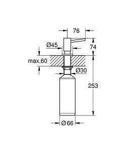 Диспенсер Grohe Cosmopolitan 40535000 Хром купить в интернет-магазине сантехники Sanbest