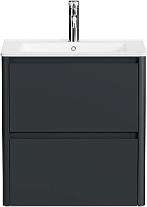 Тумба с раковиной Allen Brau Gravity 60 1.370008.AM антрацит матовый для ванной в интернет-магазине Sanbest