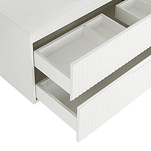 Тумба с раковиной Cezares Duet 100 DUET-1000-2C-SO-BO Bianco Opaco для ванной в интернет-магазине Sanbest