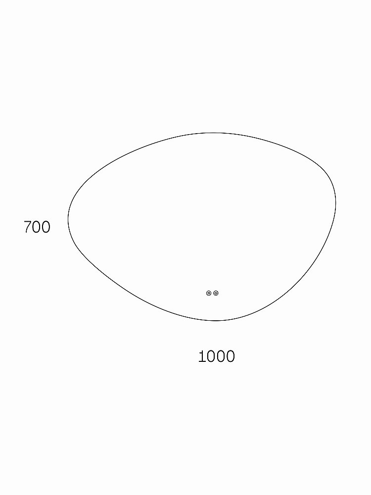 Зеркало Taliente Zled TA-Zled-A10070a 100 в ванную от интернет-магазине сантехники Sanbest