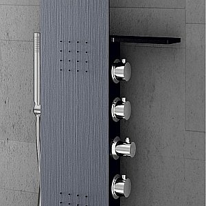 Душевая панель CeruttiSpa BELLA B CT9254 черная матовая купить в интернет-магазине сантехники Sanbest