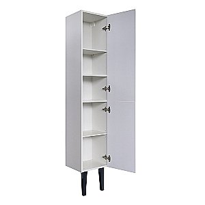 Шкаф-колонна Comforty Империя-35 00-00014791 белый глянец для ванной в интернет-магазине сантехники Sanbest