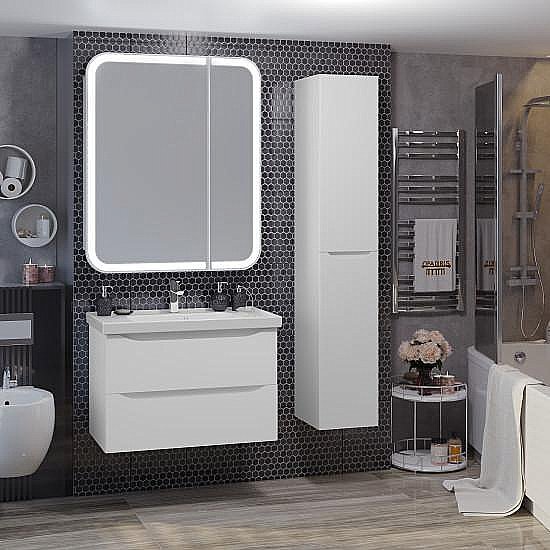 Зеркальный шкаф Опадирис Элеганс 80 00-00006876 премиум купить в интернет-магазине сантехники Sanbest