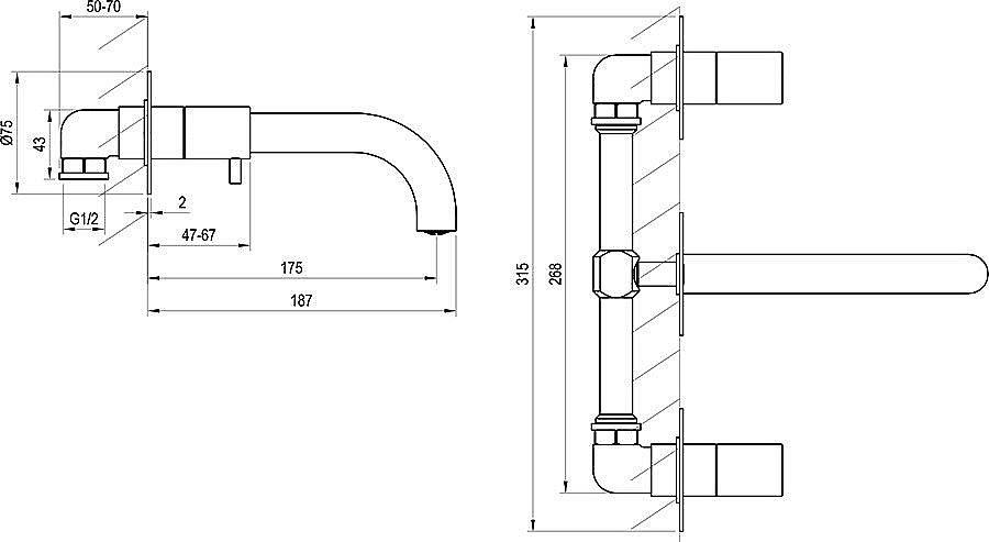 Смеситель для ванны Ravak Espirit X070351 розовое золото купить в интернет-магазине сантехники Sanbest