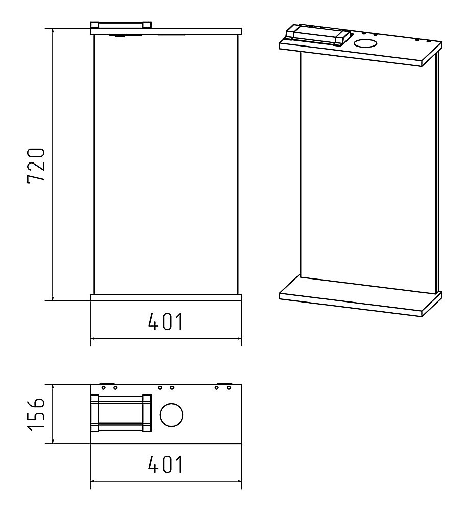 Зеркало Misty Магнолия 40x72 в ванную от интернет-магазине сантехники Sanbest