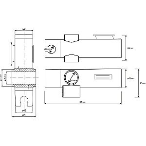 Держатель ручного душа Bemeta Help 338514372 хром купить в интернет-магазине сантехники Sanbest