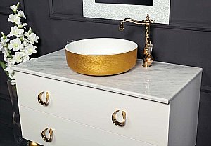 Тумба с раковиной Armadi Art Neoart 100 со столешницей белая для ванной в интернет-магазине Sanbest