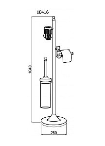 Стойка для ванной Boheme Imperiale 10416 купить в интернет-магазине сантехники Sanbest