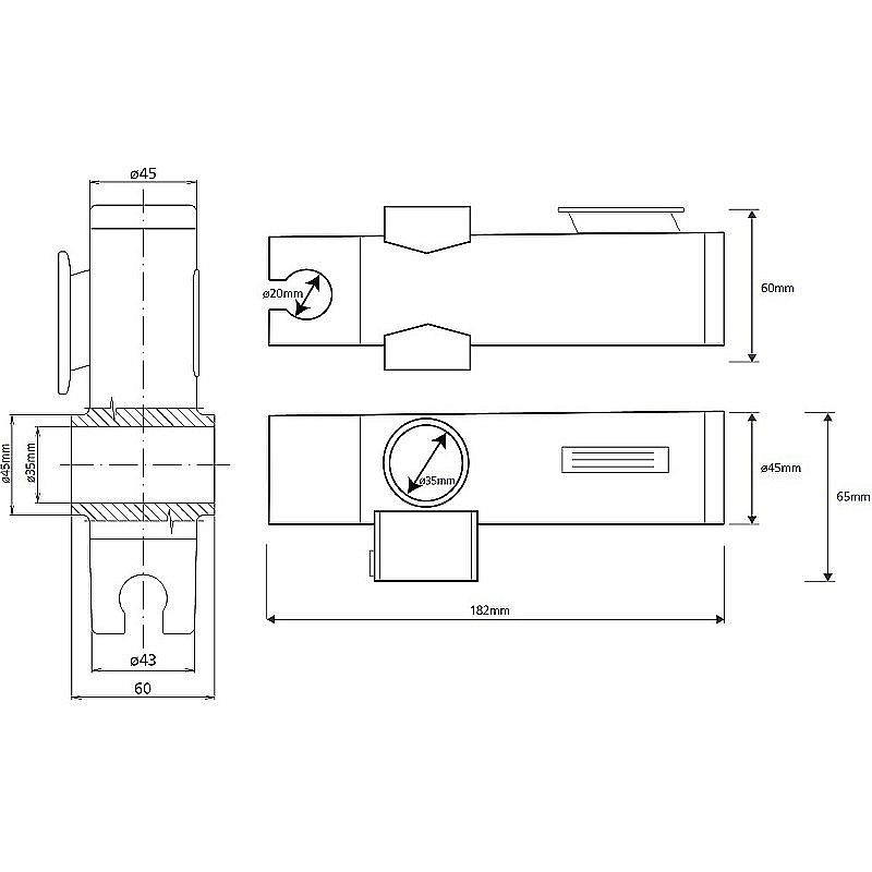 Держатель ручного душа Bemeta Help 338514372 хром купить в интернет-магазине сантехники Sanbest