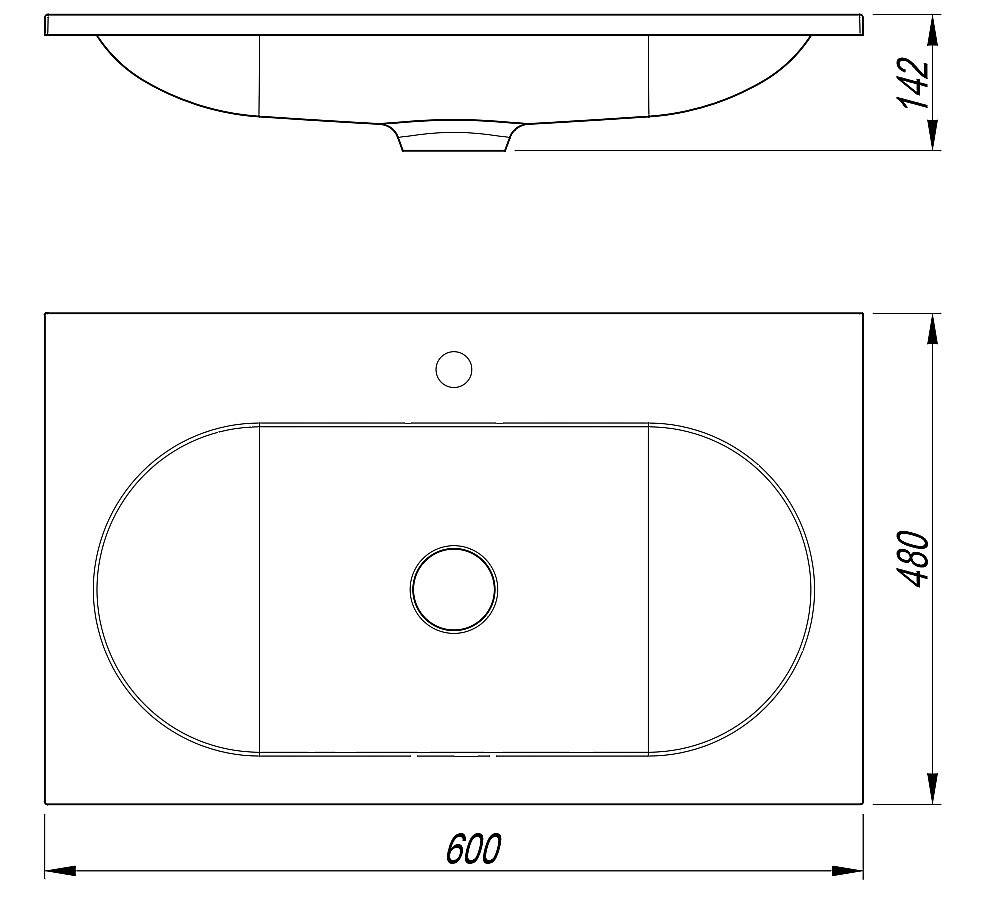 Раковина Vincea VCB-4H600J 60  жасмин купить в интернет-магазине Sanbest