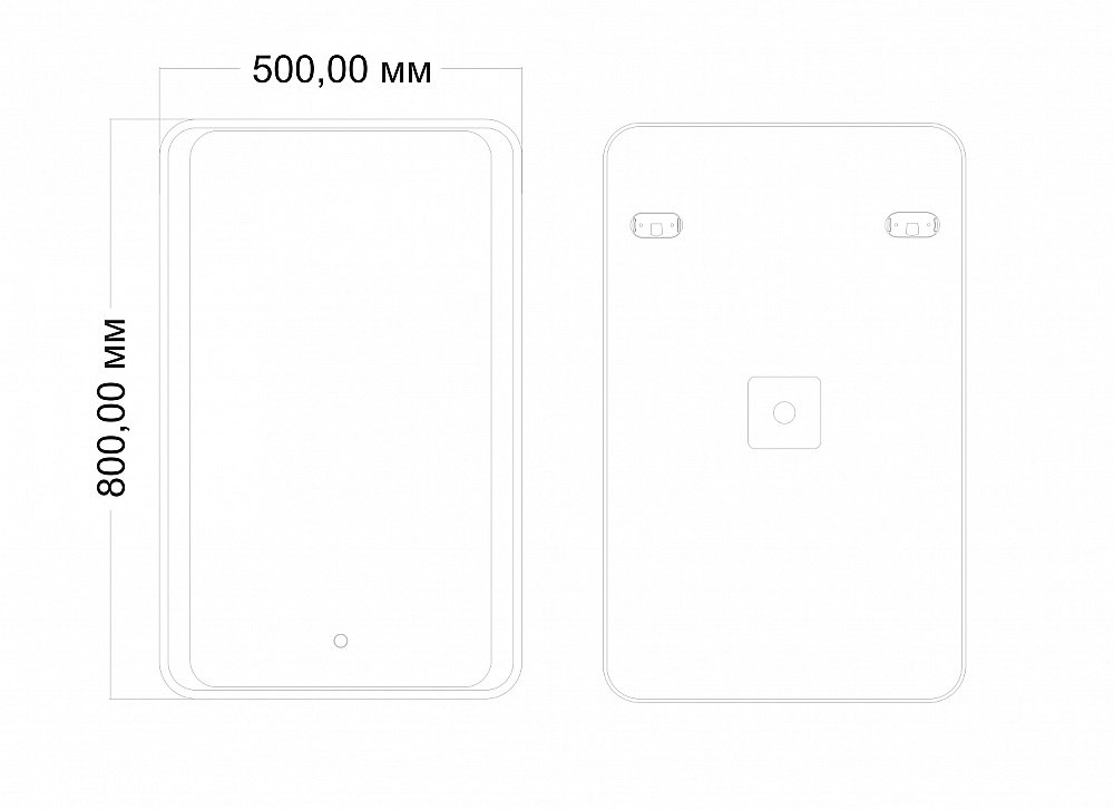 Зеркало Art&Max ELEGANT AM-Ele-500-800-DS-F в ванную от интернет-магазине сантехники Sanbest