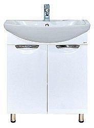 Тумба с раковиной напольная Misty Лаванда 70 белая для ванной в интернет-магазине Sanbest