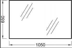 Зеркало Jacob Delafon EB1084-NF 105 в ванную от интернет-магазине сантехники Sanbest