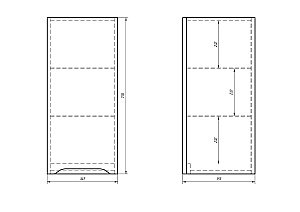 Полупенал Dreja OL 35 для ванной в интернет-магазине сантехники Sanbest