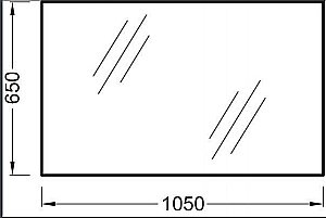 Зеркало Jacob Delafon EB1084-NF 105 в ванную от интернет-магазине сантехники Sanbest