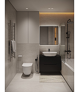 Унитаз подвесной Agger ATI12150+APB200 безободковый, с инсталляцией, смыв торнадо, с крышкой микролифт, белый глянцевый/кнопка хром глянцевый купить в интернет-магазине Sanbest