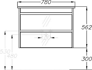 Тумба с раковиной Опадирис Фреш 80 белая/белое стекло для ванной в интернет-магазине Sanbest