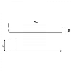 Полотенцедержатель Timo Torne 43050/00 хром купить в интернет-магазине сантехники Sanbest