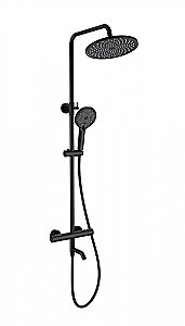 Душевая система с термостатом WONZON & WOGHAND INN 3 WW-B3065-T1-MB черный матовый купить в интернет-магазине сантехники Sanbest