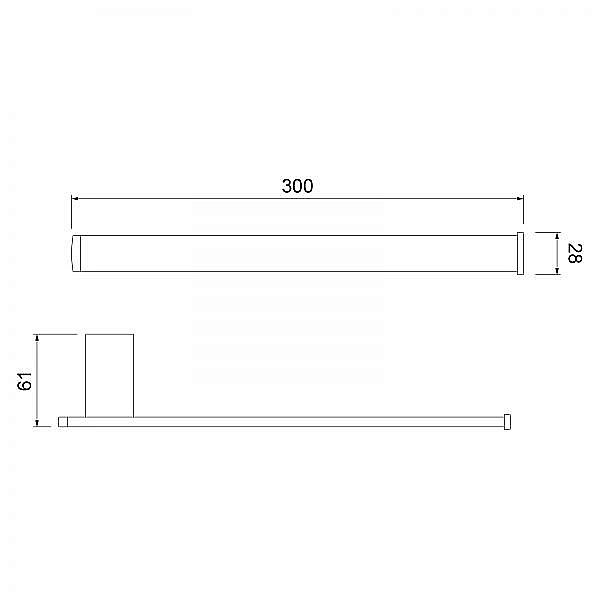 Полотенцедержатель Timo Torne 43050/00 хром купить в интернет-магазине сантехники Sanbest