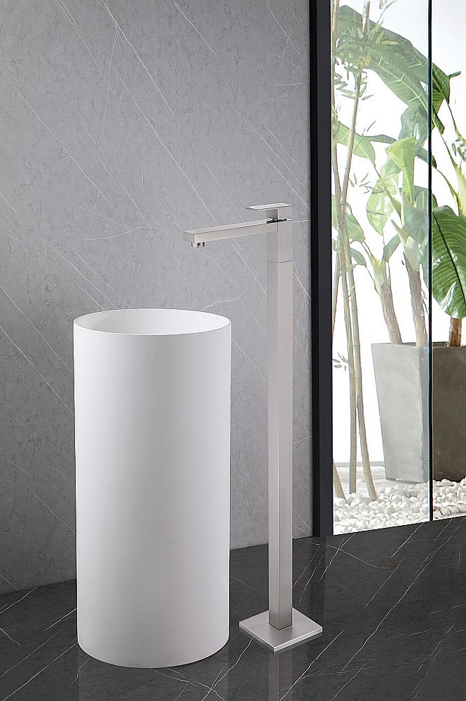 Смеситель для раковины ABBER Daheim AF8241SP сатин купить в интернет-магазине сантехники Sanbest