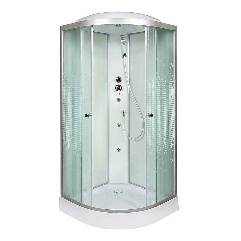 Душевая кабина DTO L 909  90х90 с гидромассажем купить в интернет-магазине Sanbest
