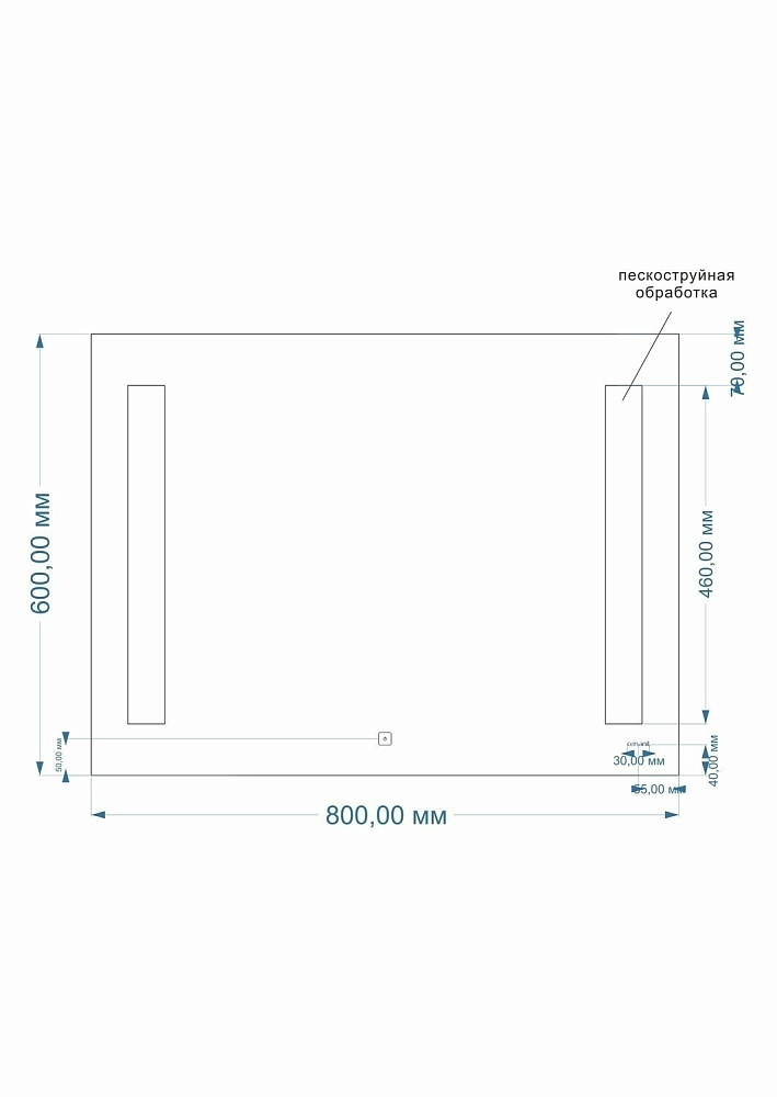 Зеркало CERSANIT LED KN-LU-LED020*80-b-Os в ванную от интернет-магазине сантехники Sanbest