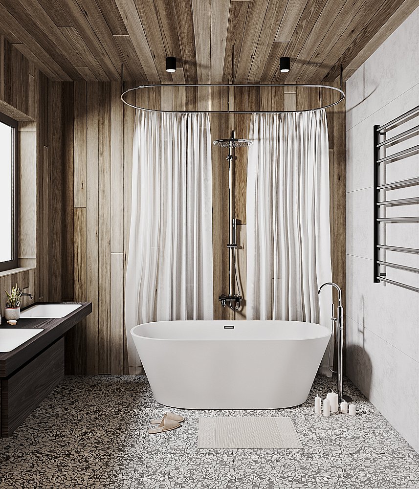 Ванна акриловая Grossman Forta GR-1503M 170x75 белая матовая купить в интернет-магазине Sanbest