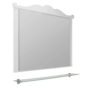 Зеркало MIXLINE ПРОВАНС 536525 105 белый ясень в ванную от интернет-магазине сантехники Sanbest