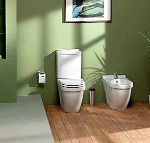 Унитаз напольный Creavit Dream DR410.00000 + DR310.00100 белый глянцевый купить в интернет-магазине Sanbest